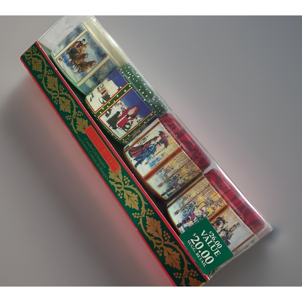 Claire Burke Candle Gift Sampler Retired Christmas Memories Holiday Jubilee